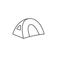 vecteur d'icône de tente