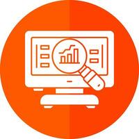 compétitif une analyse vecteur icône conception