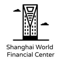 centre financier mondial de shanghai vecteur