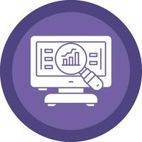 compétitif une analyse vecteur icône conception