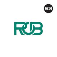 lettre Rob monogramme logo conception vecteur