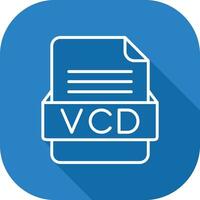 VCD fichier format vecteur icône