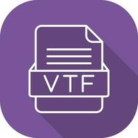 VTF fichier format vecteur icône