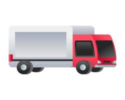 camion de livraison et fret vecteur