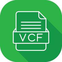 vcf fichier format vecteur icône