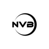 nvb lettre logo conception, inspiration pour une unique identité. moderne élégance et Créatif conception. filigrane votre Succès avec le frappant cette logo. vecteur