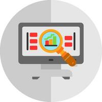 compétitif une analyse vecteur icône conception