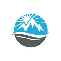 logo d & # 39; icône de montagne vecteur