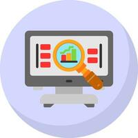 compétitif une analyse vecteur icône conception