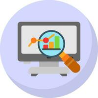 marché une analyse vecteur icône conception