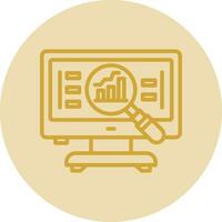 compétitif une analyse vecteur icône conception