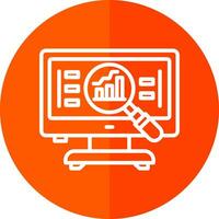 compétitif une analyse vecteur icône conception