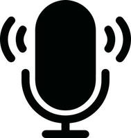 isolé microphone clipart graphique pour podcast, enregistrement studio, et vocal enregistrement vecteur