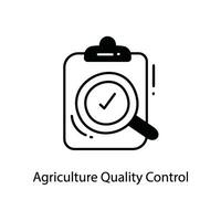 agriculture qualité contrôle griffonnage icône conception illustration. agriculture symbole sur blanc Contexte eps dix fichier vecteur