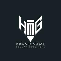 hmg lettre logo. hmg Créatif monogramme initiales lettre logo concept. hmg unique moderne plat abstrait vecteur lettre logo conception.