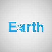 Le texte &#39;Terre&#39; inclut la terre, illustration vectorielle vecteur