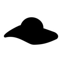 barbicore chapeau noir accessoire arc poupée icône vecteur