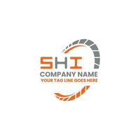 Shi lettre logo vecteur conception, Shi Facile et moderne logo. Shi luxueux alphabet conception
