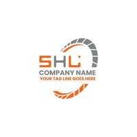 shl lettre logo vecteur conception, shl Facile et moderne logo. shl luxueux alphabet conception