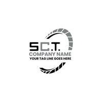 sct lettre logo vecteur conception, sct Facile et moderne logo. sct luxueux alphabet conception