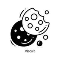 biscuit griffonnage icône conception illustration. nourriture et les boissons symbole sur blanc Contexte eps dix fichier vecteur