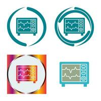 icône de vecteur de moniteur de fréquence cardiaque