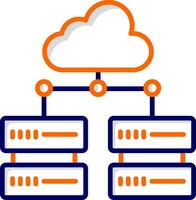 icône de vecteur de données volumineuses