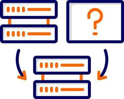 icône de vecteur d'intégration de données