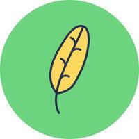 banane feuille vecteur icône