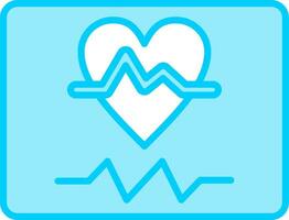 ecg vecteur icône