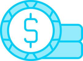 icône de vecteur de pièces de monnaie