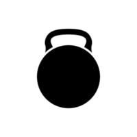 silhouette d'haltère équipement gym icône isolé vecteur