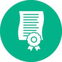 icône de vecteur de certificat