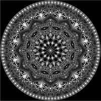 mehndi henné dessin circulaire mandala modèle pour tatouage, décoration prime produit affiche ou peinture. décoratif ornement dans ethnique Oriental style. contour griffonnage main dessiner illustration. vecteur