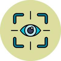 icône de vecteur de test oculaire