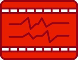 ecg vecteur icône