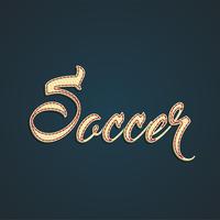 Signe de cuir «Soccer», illustration vectorielle vecteur