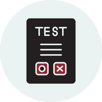 icône de vecteur de test