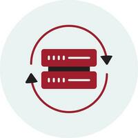 Les données transformation vecteur icône