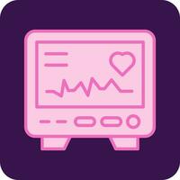 icône de vecteur d'électrocardiogramme