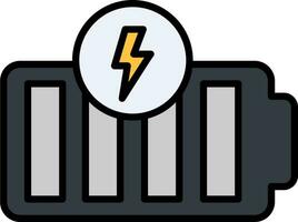 icône de vecteur de batterie pleine