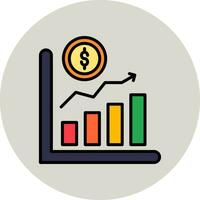 icône de vecteur de croissance