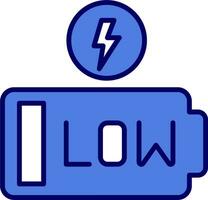 icône de vecteur de batterie faible