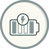 icône de vecteur de batterie pleine