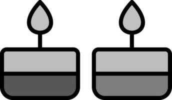 icône de vecteur de bougies