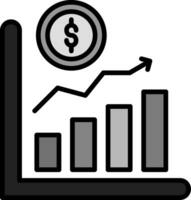 icône de vecteur de croissance