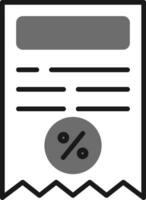 icône de vecteur de facture