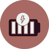 icône de vecteur de batterie pleine