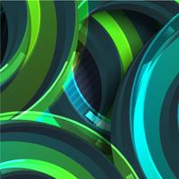 Abstrait coloré cercle vert, illustration vectorielle