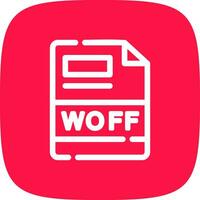 woff Créatif icône conception vecteur